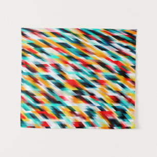 Multicolor Abstract Painting Tapestry