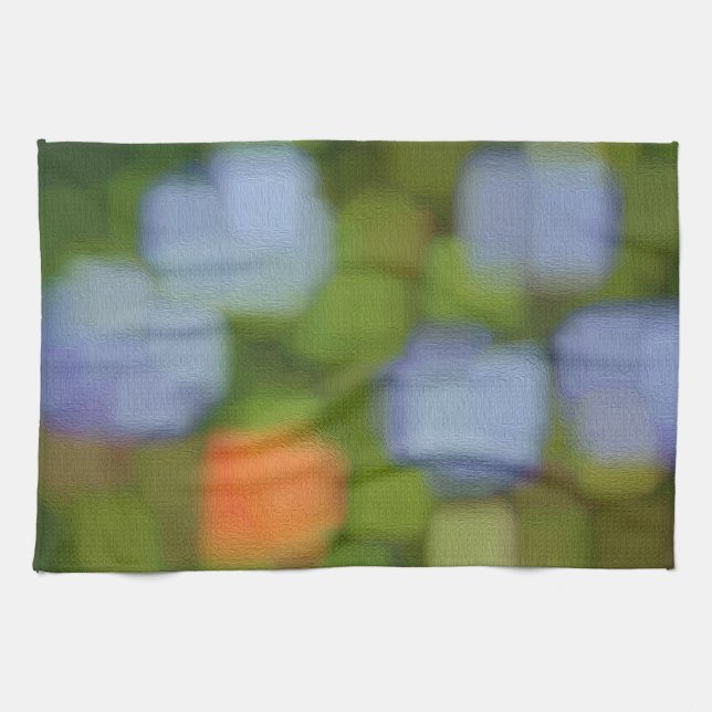 Multicolor Abstract Painting Tea Towel (Horizontal)