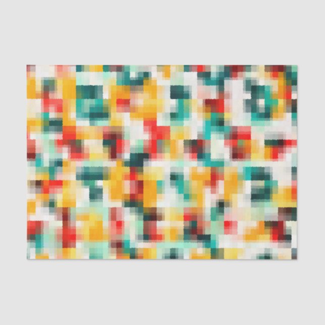 Multicolor Abstract Painting Tissue Paper (Front)