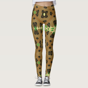 Multicolor abstract pattern "Ratti_Creative_Arts" Leggings