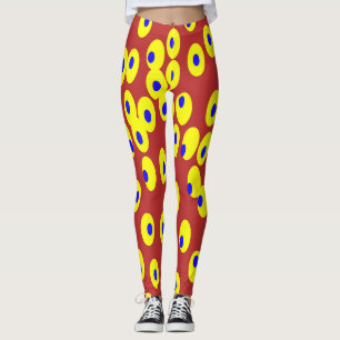 Multicolor abstract "Ratti_Creative_Arts" Leggings