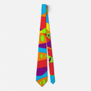 Multicolor Abstract Tie
