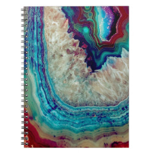 Multicolor agate notebook