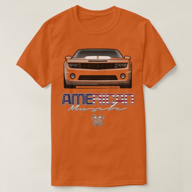 Multicolor American Muscle T-Shirt (Design Front)