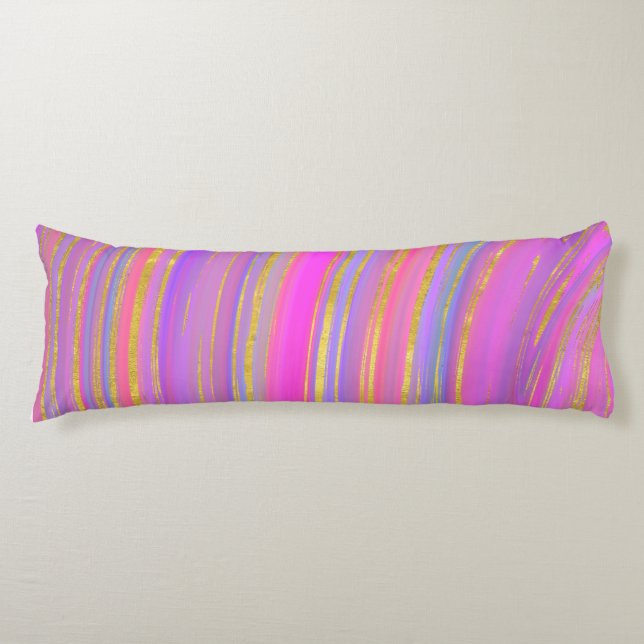 Multicolor and Gold Body Cushion (Front)