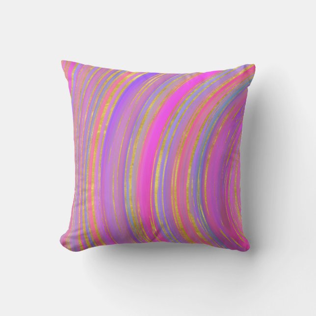 Multicolor and Gold Cushion (Front)