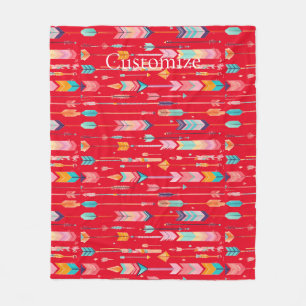 Multicolor Arrow Pattern Thunder_Cove Fleece Blanket