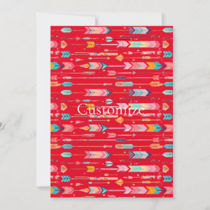 Multicolor Arrow Pattern Thunder_Cove Invitation