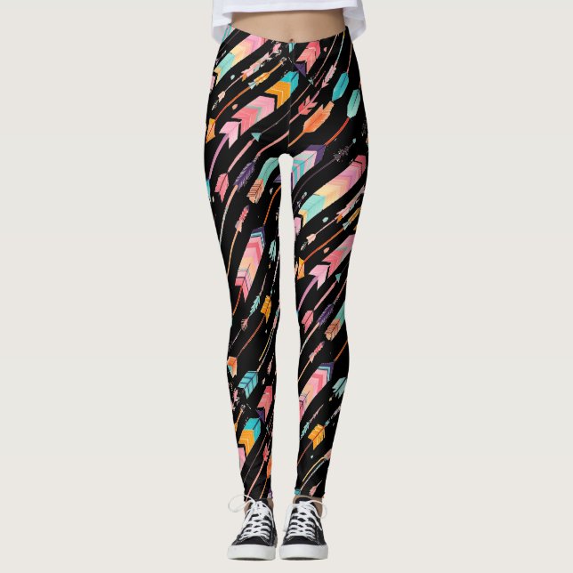 Multicolor Arrow Pattern Thunder_Cove Leggings (Front)