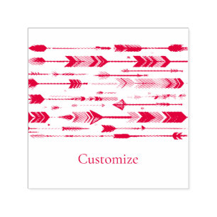 Multicolor Arrow Pattern Thunder_Cove Self-inking Stamp