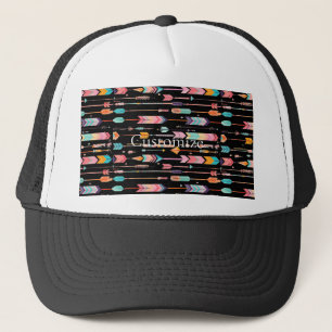 Multicolor Arrow Pattern Thunder_Cove Trucker Hat