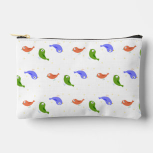 Multicolor birds accessory pouch