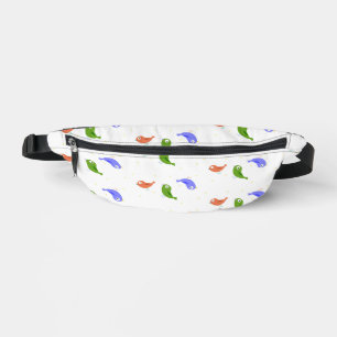 Multicolor birds bum bags