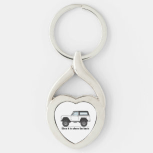 Multicolor Black Top Key Ring