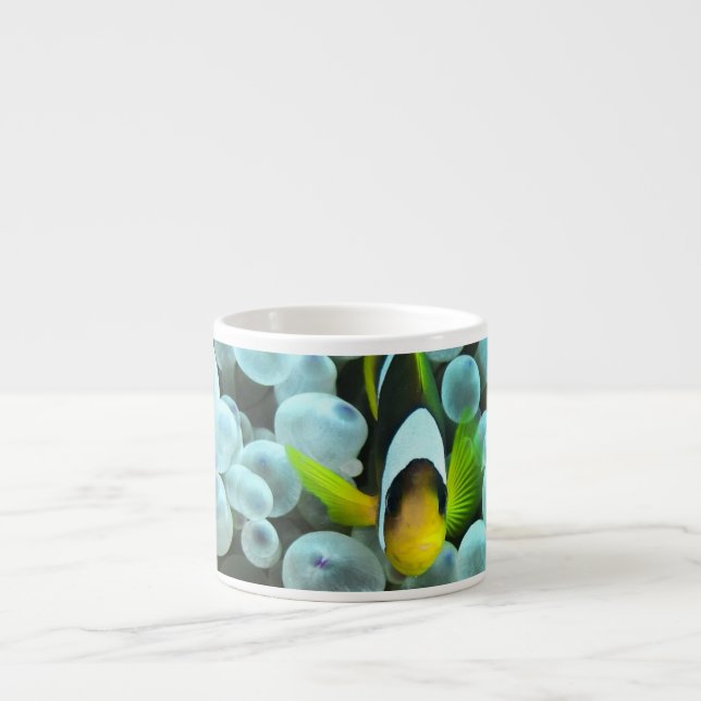 Multicolor Blue Shapes Espresso Cup (Front)