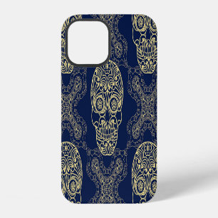 Multicolor Boho Skull Pattern. iPhone 12 Case