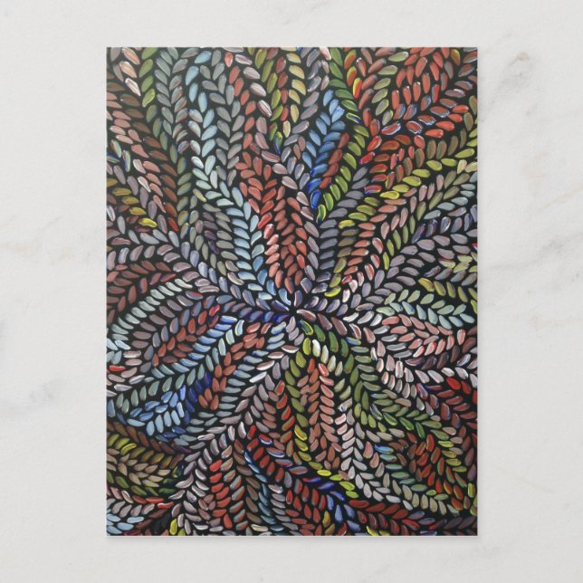Multicolor bush medicine leaves postcard (Front)
