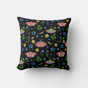 Multicolor Butterflies: Bright Seamless Pattern Cushion