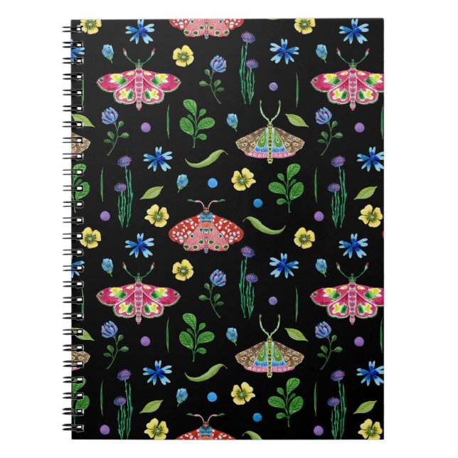 Multicolor Butterflies: Bright Seamless Pattern Notebook (Front)