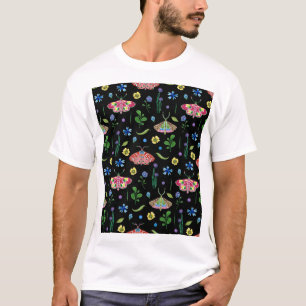 Multicolor Butterflies: Bright Seamless Pattern T-Shirt