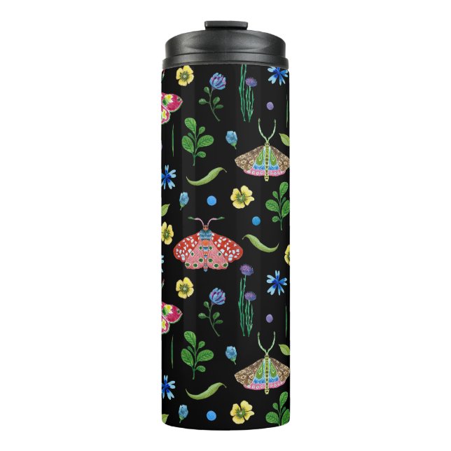 Multicolor Butterflies: Bright Seamless Pattern Thermal Tumbler (Front)