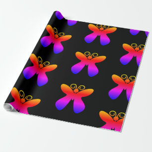 Multicolor butterfly Pattern  Wrapping Paper