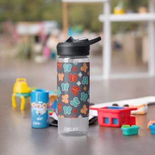 Multicolor Butterfly Water Bottle