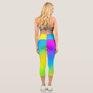 Multicolor capri leggings