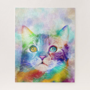Multicolor Cat 663 Jigsaw Puzzle