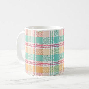 Multicolor Chequered Plaid Coffee Mug