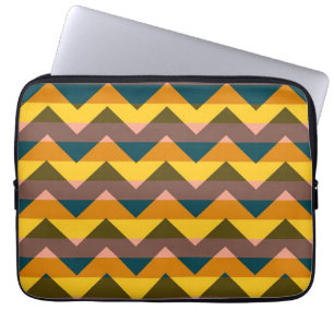 Multicolor Chevron Zigzag Stripe Pattern 18 Laptop Sleeve