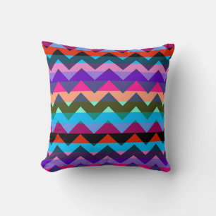 Multicolor Chevron Zigzag Stripe Pattern 2 Cushion