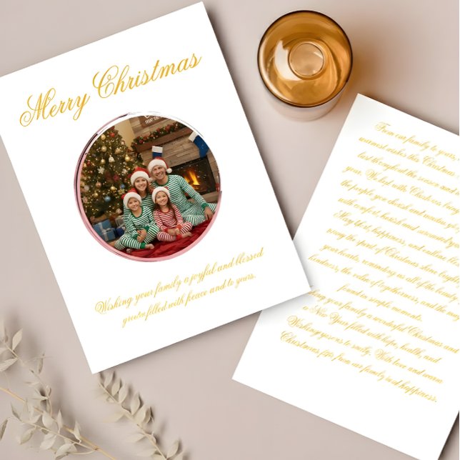 Multicolor Christmas Greeting Card with Family Mes (Creator Uploaded)