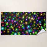 Multicolor Christmas Star Rays-57191 Beach Towel<br><div class="desc">Multicolor Christmas Star Rays-57191
Bring festive charm to your holidays with these dazzling multicolor rays of Christmas stars. Perfect for adding sparkle,  warmth,  and holiday magic to your seasonal décor and gifts.</div>