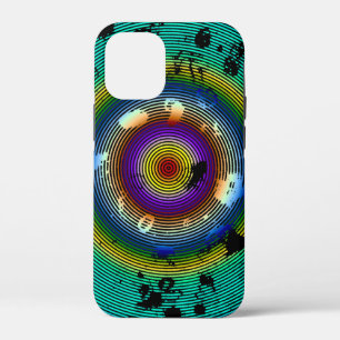 Multicolor Circled Abstract Art iPhone 12 Mini Case