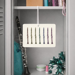 Multicolor Clarinet Music Teacher Gift Car Air Freshener