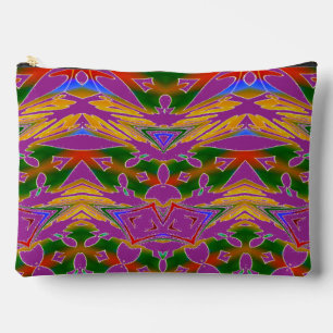 Multicolor classic trendy makeup accessory pouch