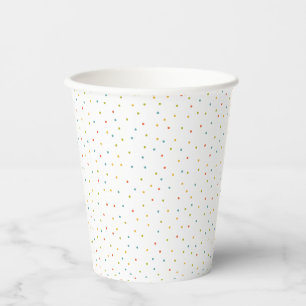 Multicolor confetti paper cup