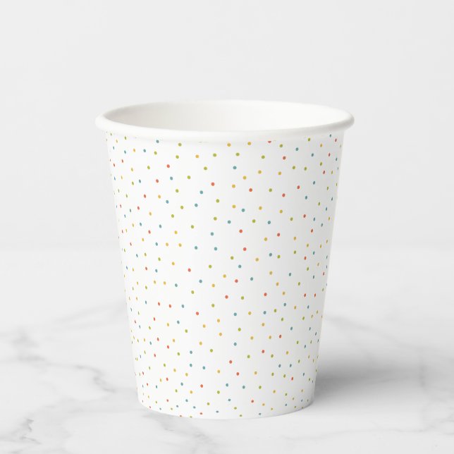 Multicolor confetti paper cup (Front)