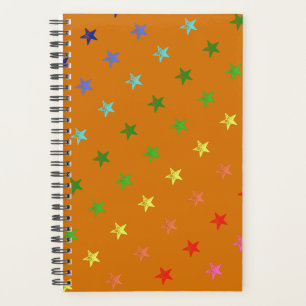 Multicolor Crayon Stars Planner