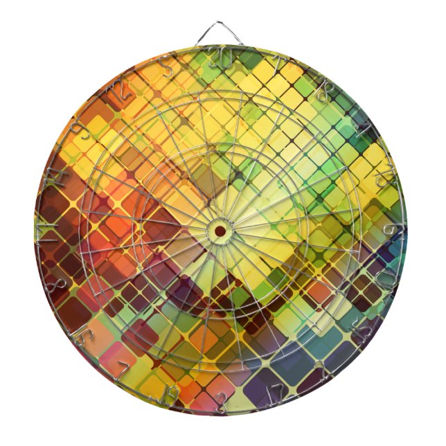 Multicolor Dart-Boards Options 1-9 Dartboard (Front)