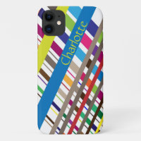 Multicolor Diagonal Lines iPhone / iPad case
