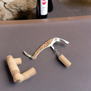 Multicolor Diagonal Stripes Corkscrew