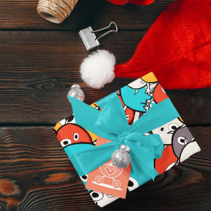 Multicolor Doodle Monster Cartoon  Wrapping Paper
