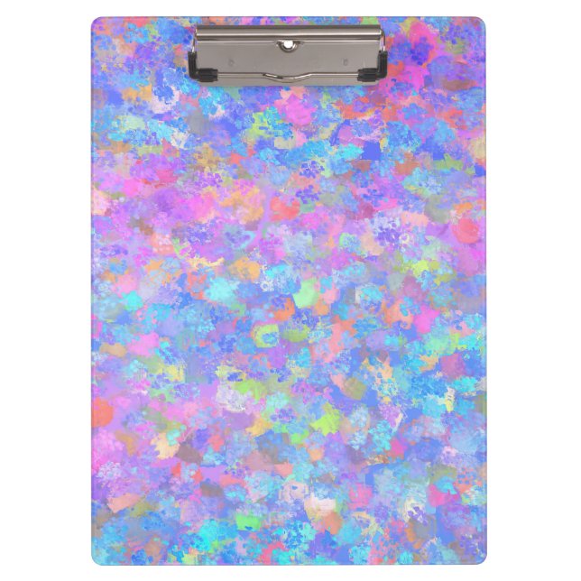 Multicolor Dot Art Clipboard (Front)