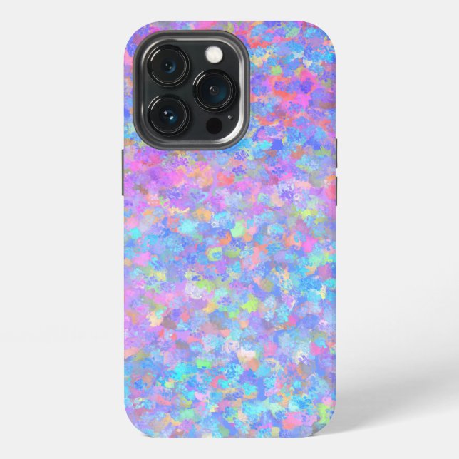 Multicolor Dot Art iPhone Case (Back)