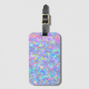 Multicolor Dot Art Luggage Tag