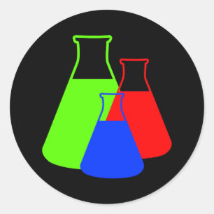 Multicolor Erlenmeyer Sticker