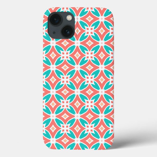 Multicolor Ethnic Pattern Case-Mate iPhone Case (Back)