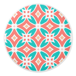 Multicolor Ethnic Pattern Ceramic Knob